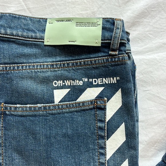 Off-White Blue Denim Jeans - Picture 3 of 11